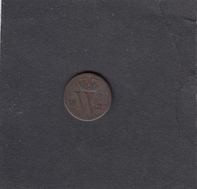 Beschrijving: 1/2 Cent WILLEM I